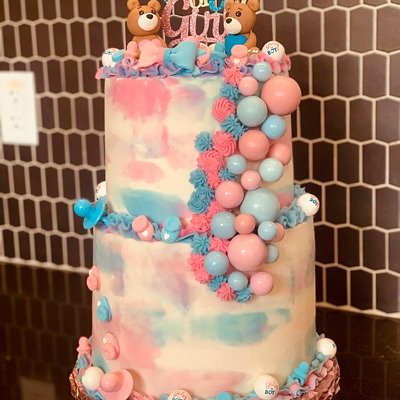 2 Tier Cake 8in/10in (feeds 50-60)