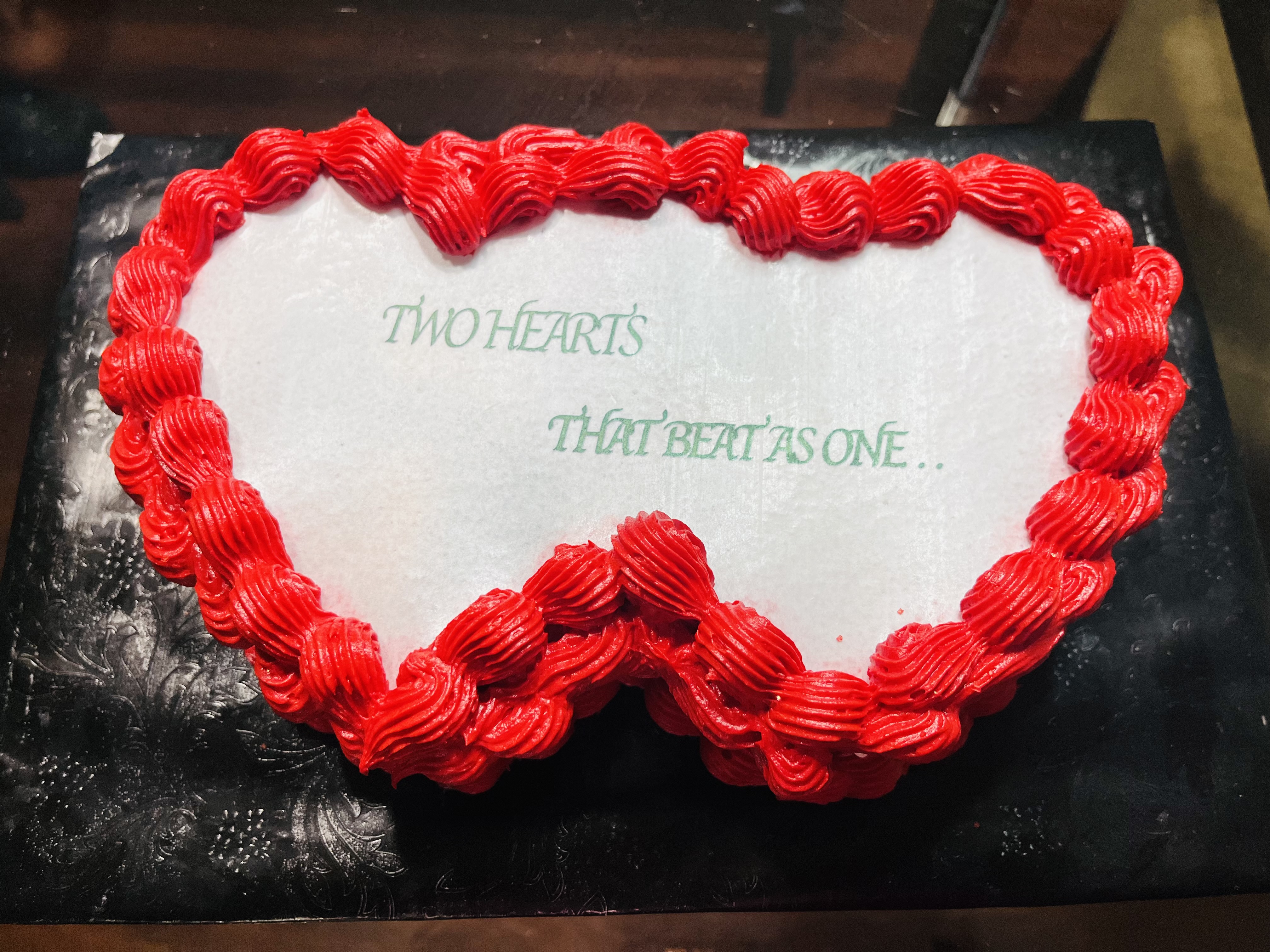 Double Heart Cake 
