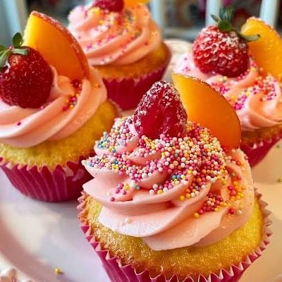 Peach Cupcakes 