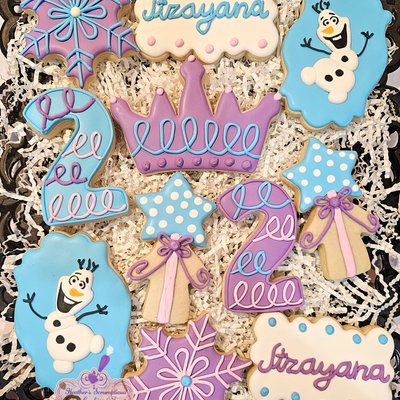 Olaf Birthday Sugar Cookies 