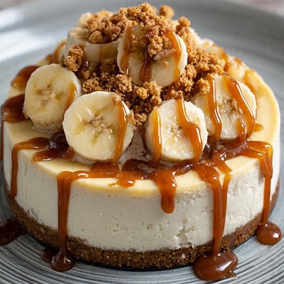 9 Inch Banana foster cheesecake