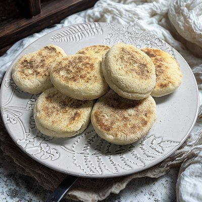 12 Handmade English Muffins 