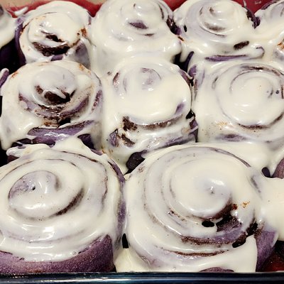 Ube Cinnamon Rolls