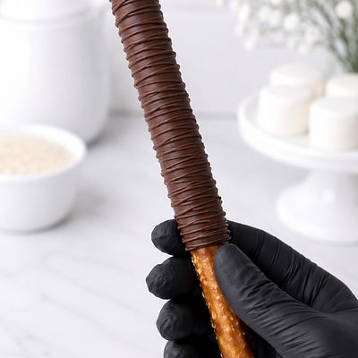 Custom Chocolate Covered Pretzel Rods (12)