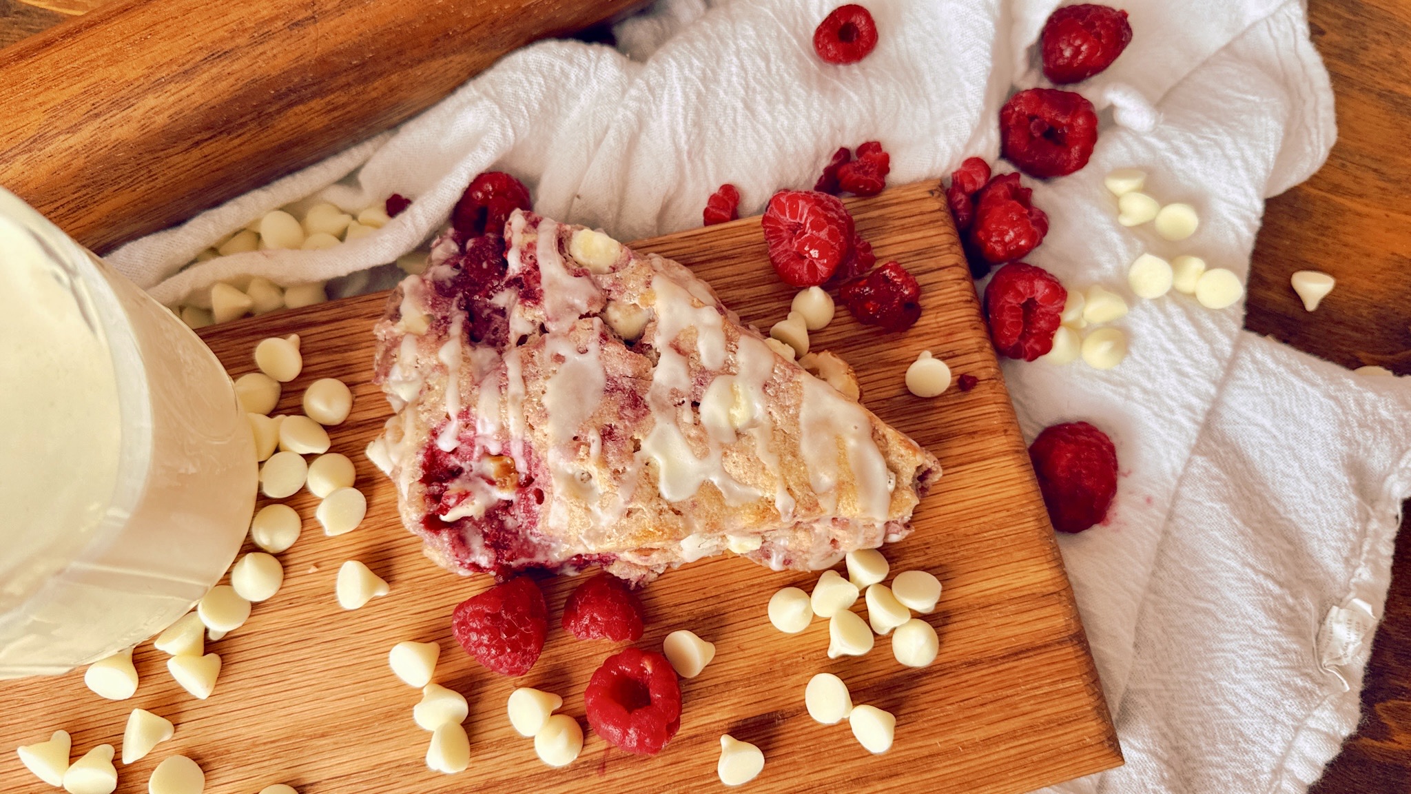 Raspberry White Chocolate Scones, Box of 4