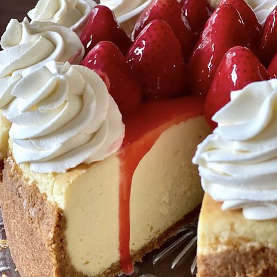 Strawberry Topped Cheesecake 