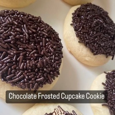 1 Dozen Choclate Frosted Cupcake Cookies