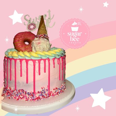 Sweet One Cake 8”