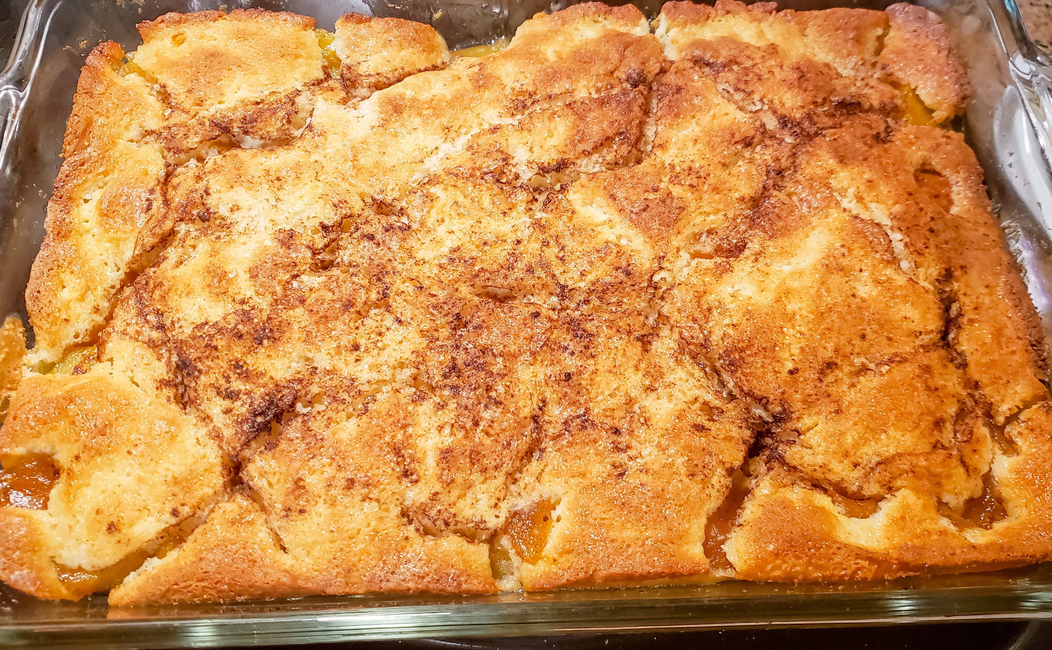 Peach Cobbler Tray