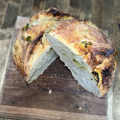 Honey Jalapeno Sourdough Bread 