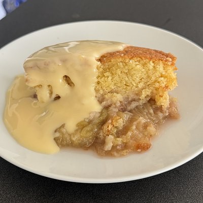 Granny’s Rhubarb Sponge Tray 
