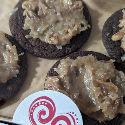 German Chocolate Cookies (Giant Size) Approx 5 Inches. (Individual)