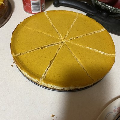 9 Inch Double Layer Pumpkin Pie Cheesecake