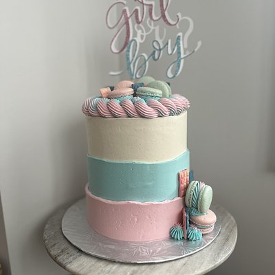 Gender Reveal Cake
