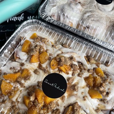 6PK Peach Cobbler Cinnamon Rolls