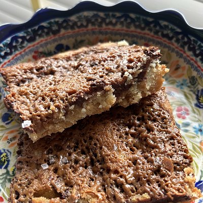 Salted Caramel Chocolate Sugar Cookie Bars