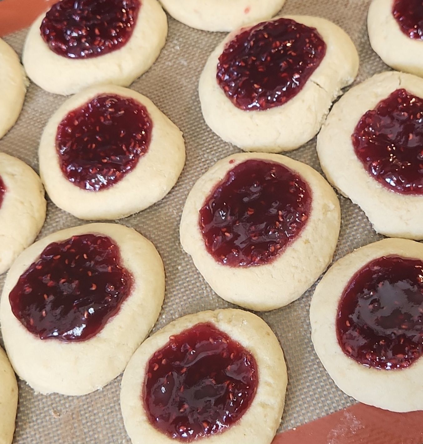 Thumbprint Rasberry Cookies 1/2 Dozen 
