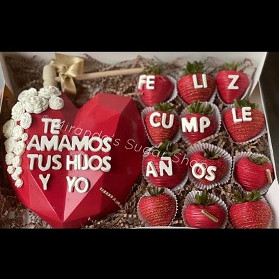 Breakable Chocolate Heart w/ Berries