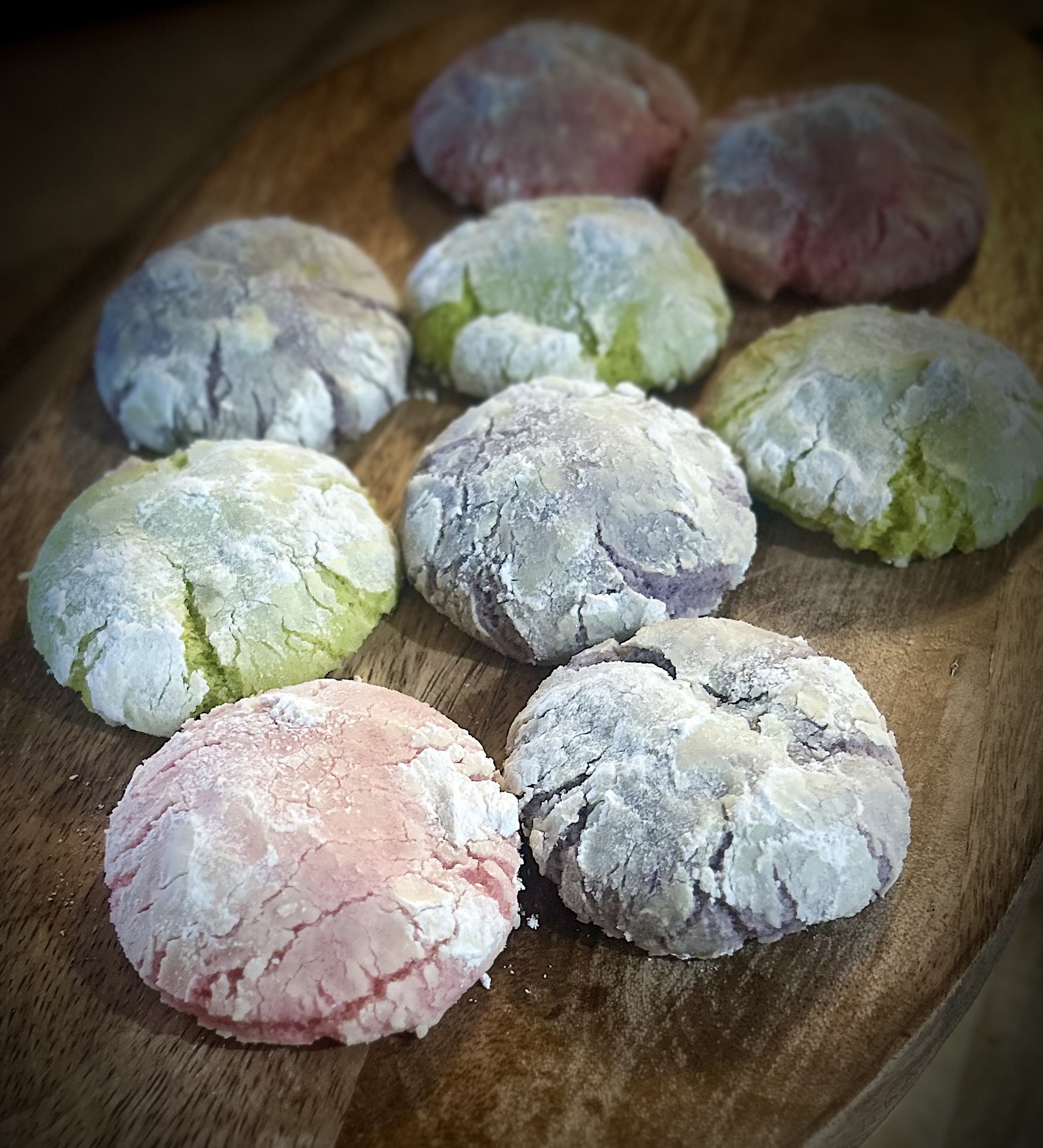 Spring Time Crinkle Cookies 