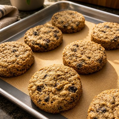 Sourdough Oatmeal & Raisin Cookies 