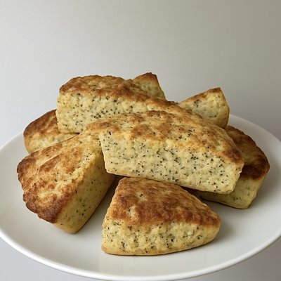 Sourdough Lemon Poppyseed Scones- 4 Pack