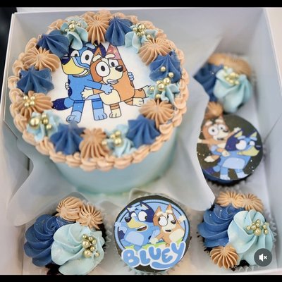 Bento Cake Box With Cupcakes