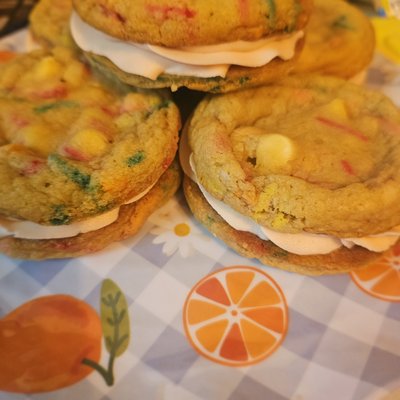 Birthday Cake Sandwich Cookies 6 Pack