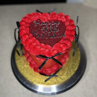 6” Heart Cake 