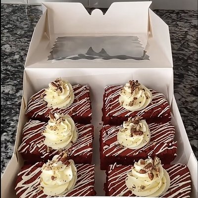 Red Velvet Brownies (Dozen)