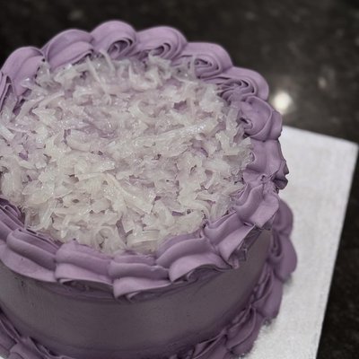 Ube Macapuno (Gelatinous Coconut) 9 Inches with 3 layers