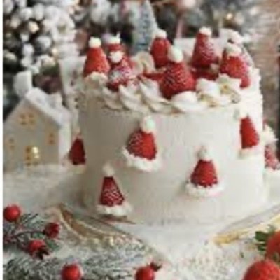 Santa Hat Cake