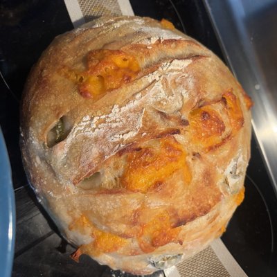 Jalapeño Cheddar Sourdough Loaf 