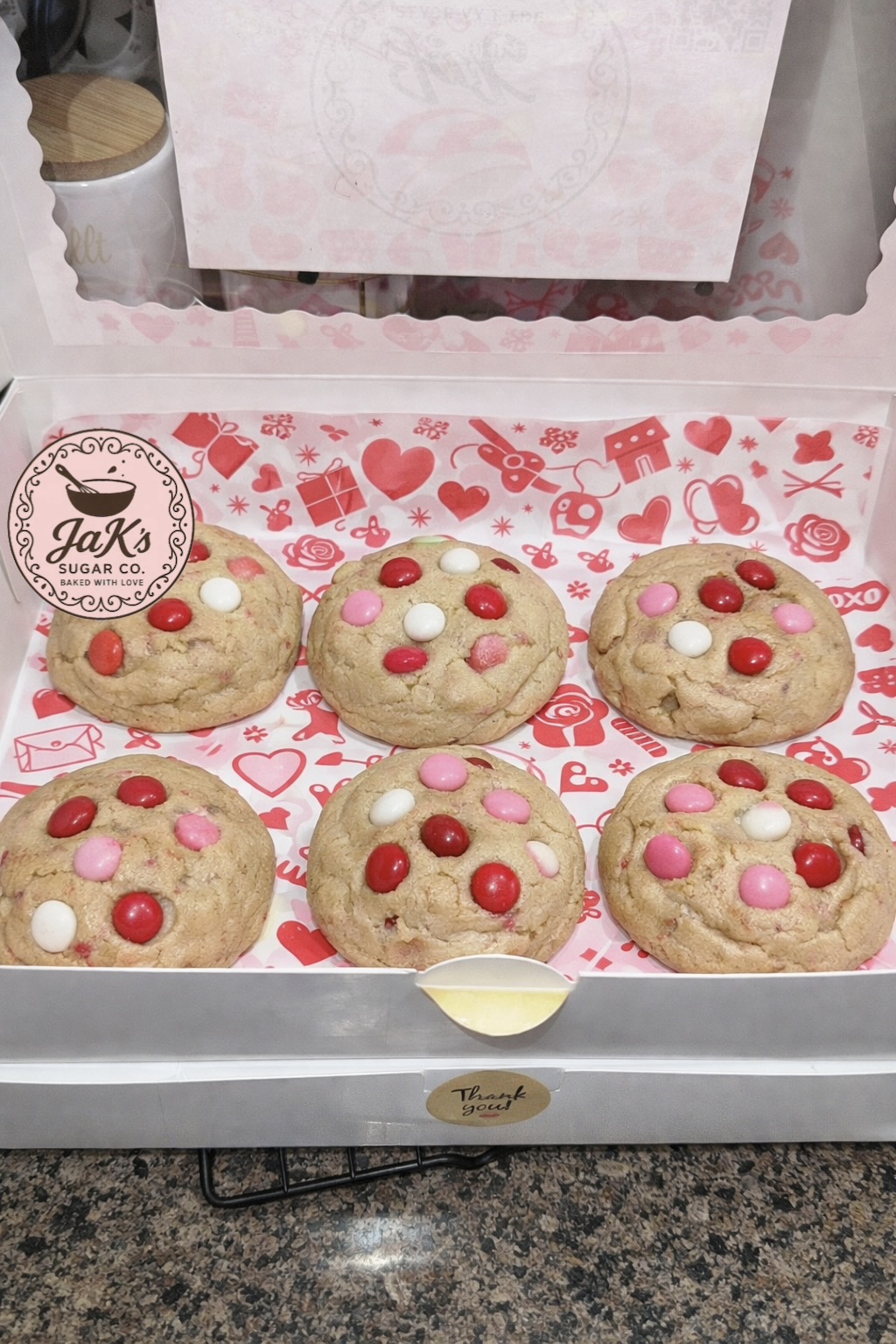 Valentine M&M Cookies (12)