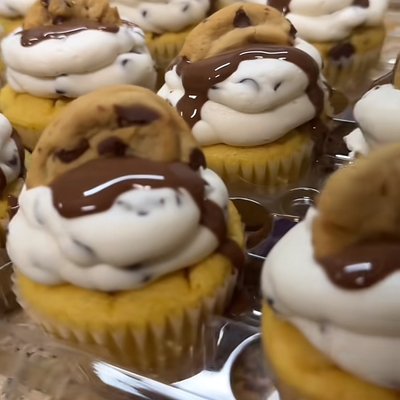 Gourmet Chocolate Chip Cookie Cupcakes