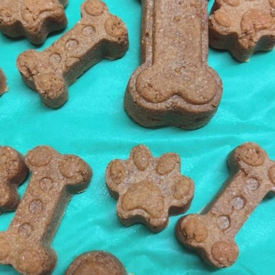 Peanut Butter Pumpkin Dog Treats