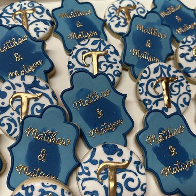Bridal Dozen Decorated Sugar Cookie Set