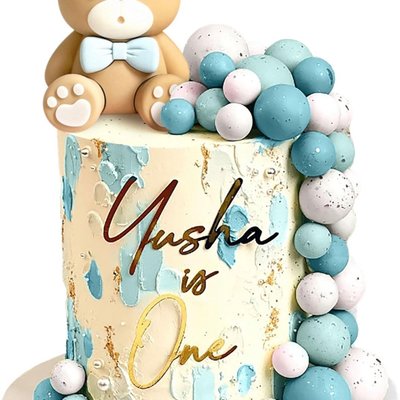 Blue  Teddy 🧸 Cake 
