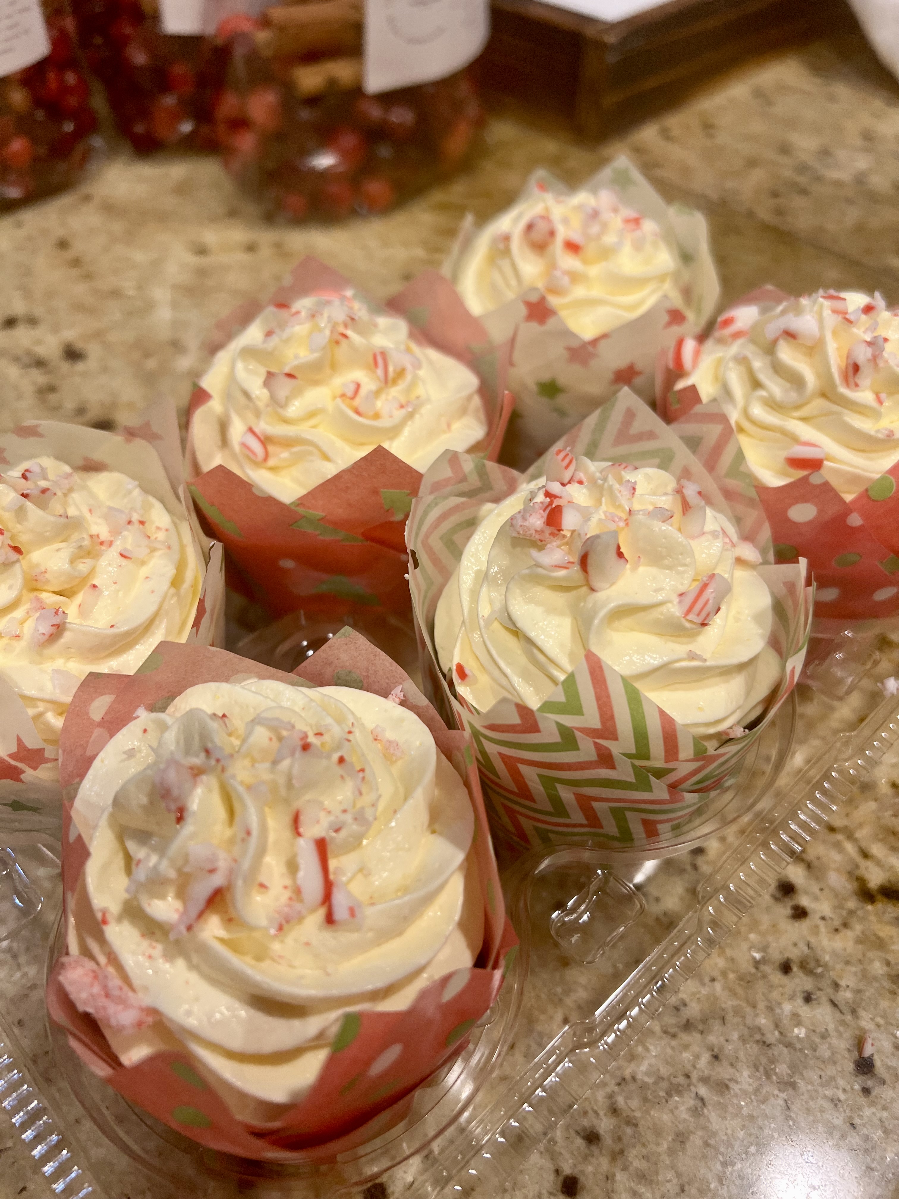 Candy Cane Cupcakes