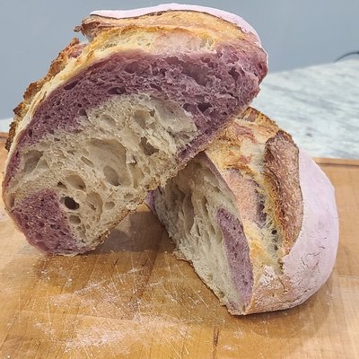 Purple Sweet Potato Powder Artisan Loaf 