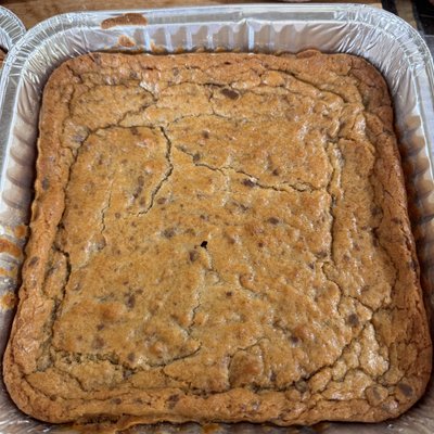 Sourdough Toffee Blondies (8x8)
