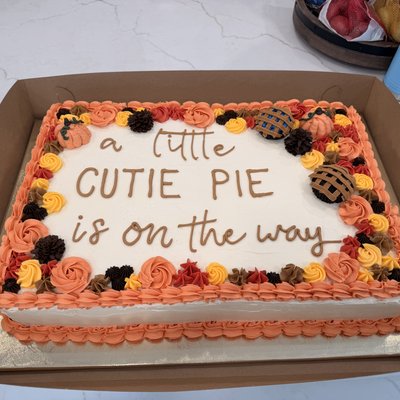 Full sheet cake