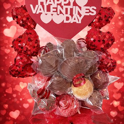 Valentine’s Cakepop & Strawberry Bouquet 