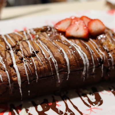 Chocolate Strawberry Banana Bread 