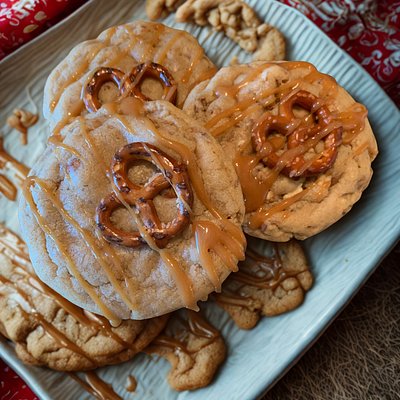 Toffee Pretzel Cookies