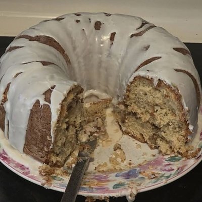 Apple Walnut Bundt Cake (Half Cake