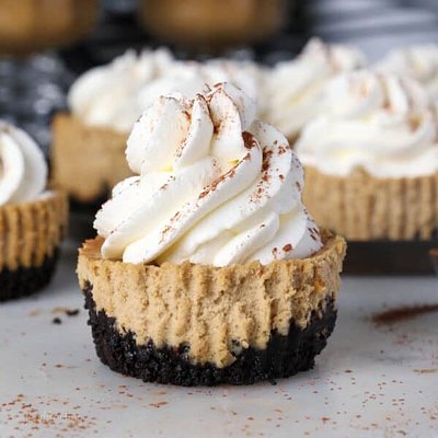 Mini Espresso Cheesecakes
