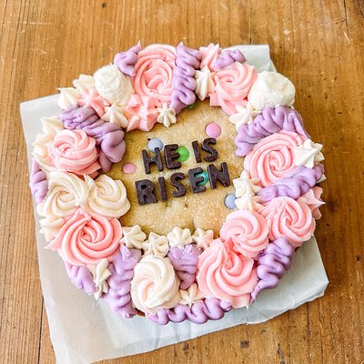 12 in - He Is Risen Cookie Cake