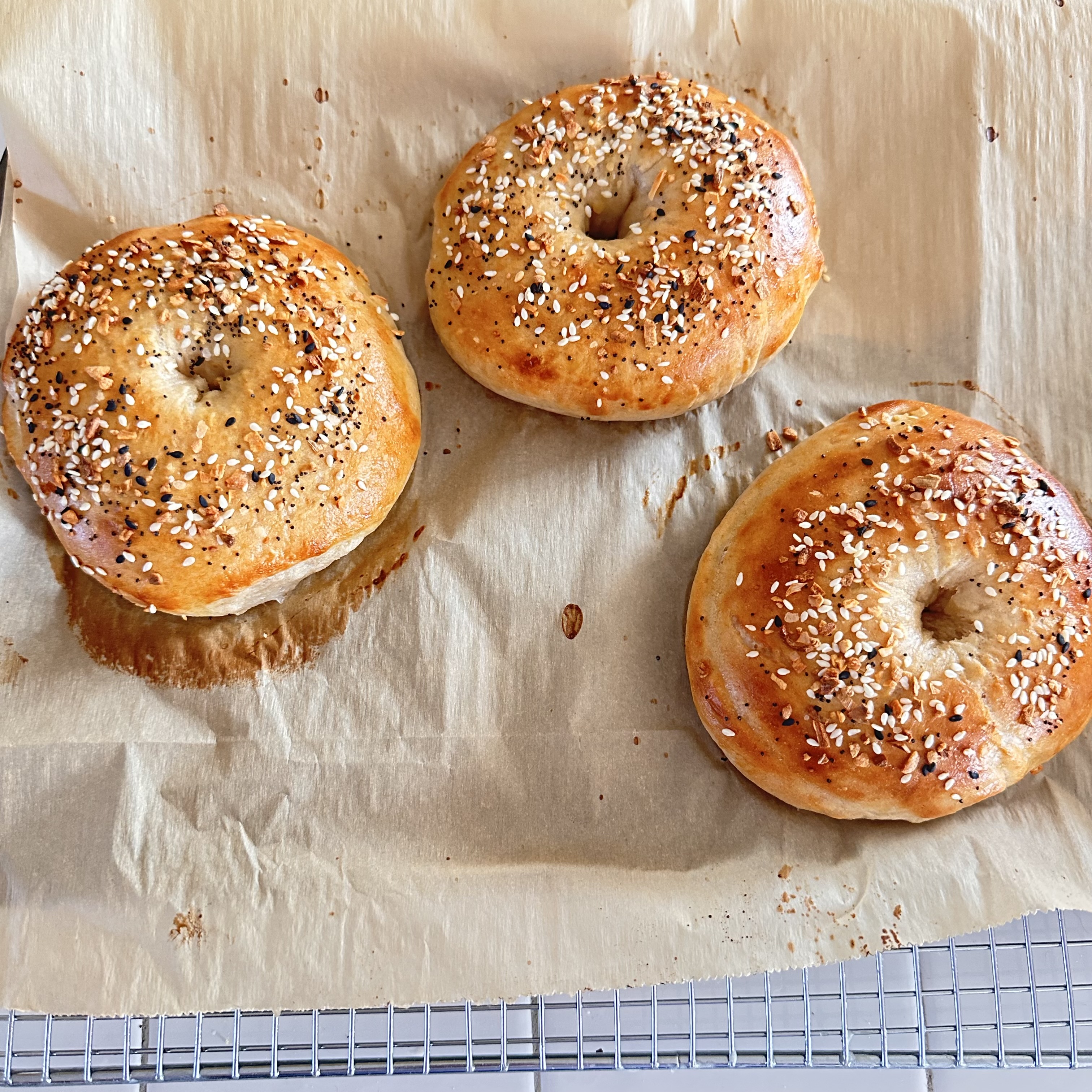 Bob’s Bagels Plain, Onion, Cinnamon, Everything Bagel 