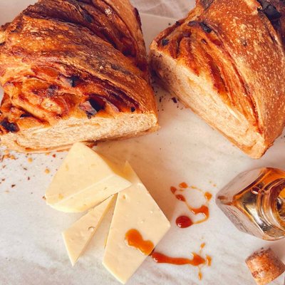 Hot Honey Asiago Sourdough Loaf