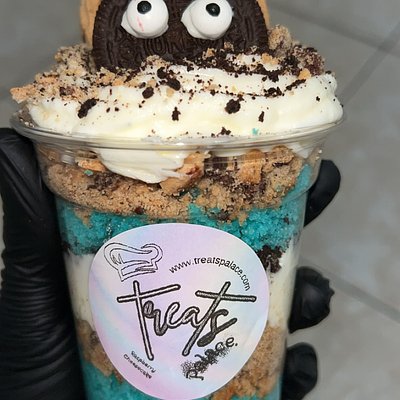 Cookie Monster Cheesecake Cup